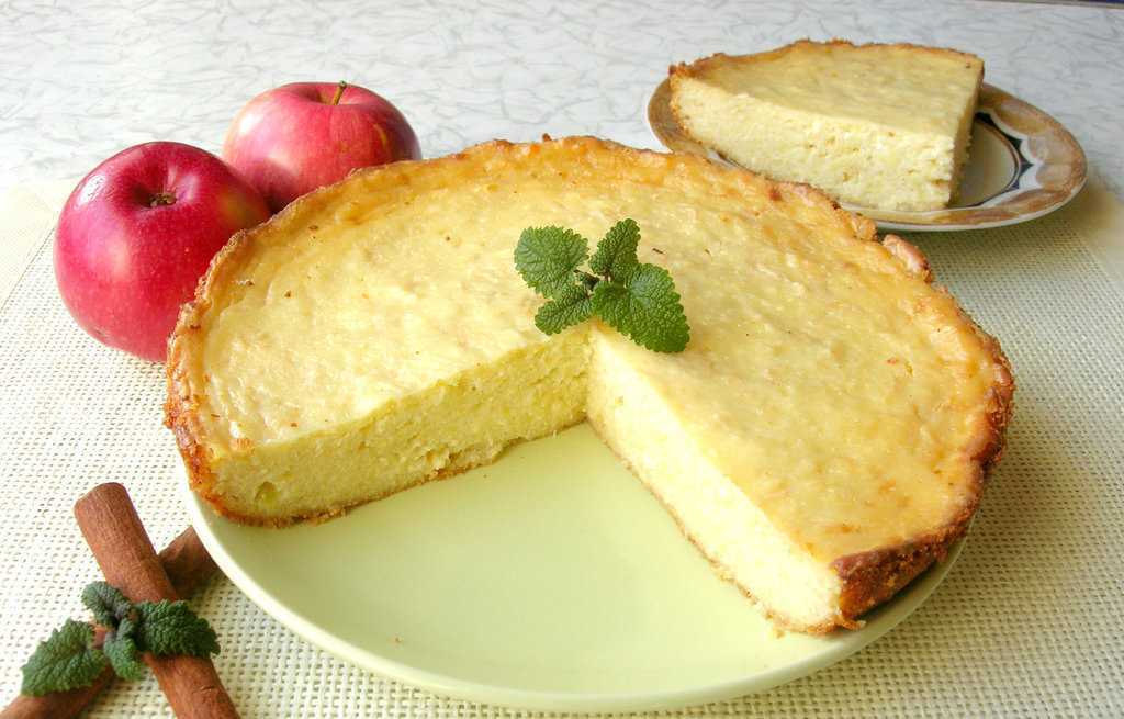 Творожная запеканка без муки, манки и сахара!