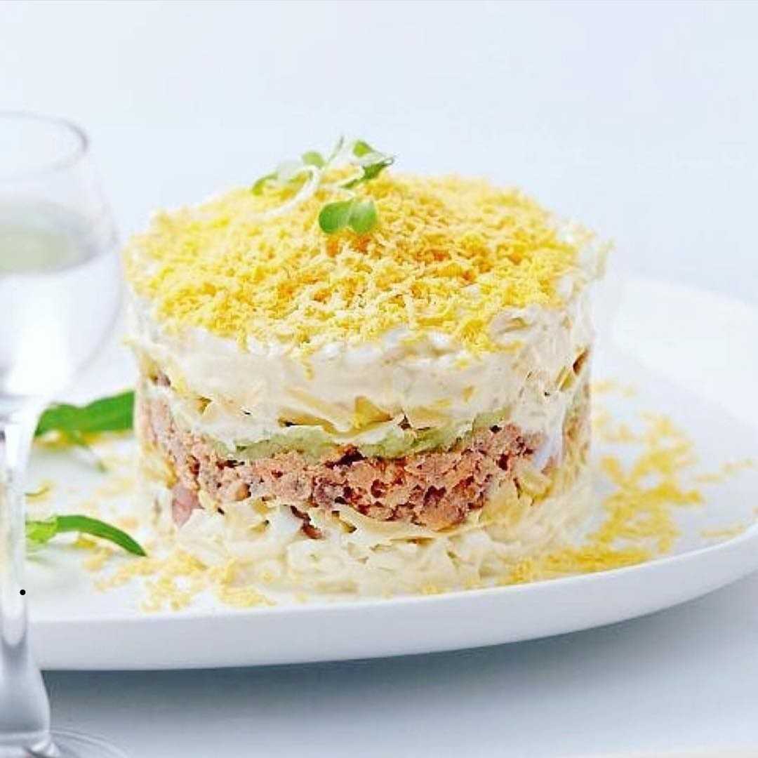 Салат мимоза с рыбными консервами – классические рецепты с фото