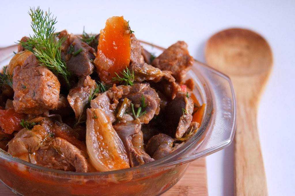 Желудки и сердечки куриные - как приготовить (блюда, рецепт, фото)