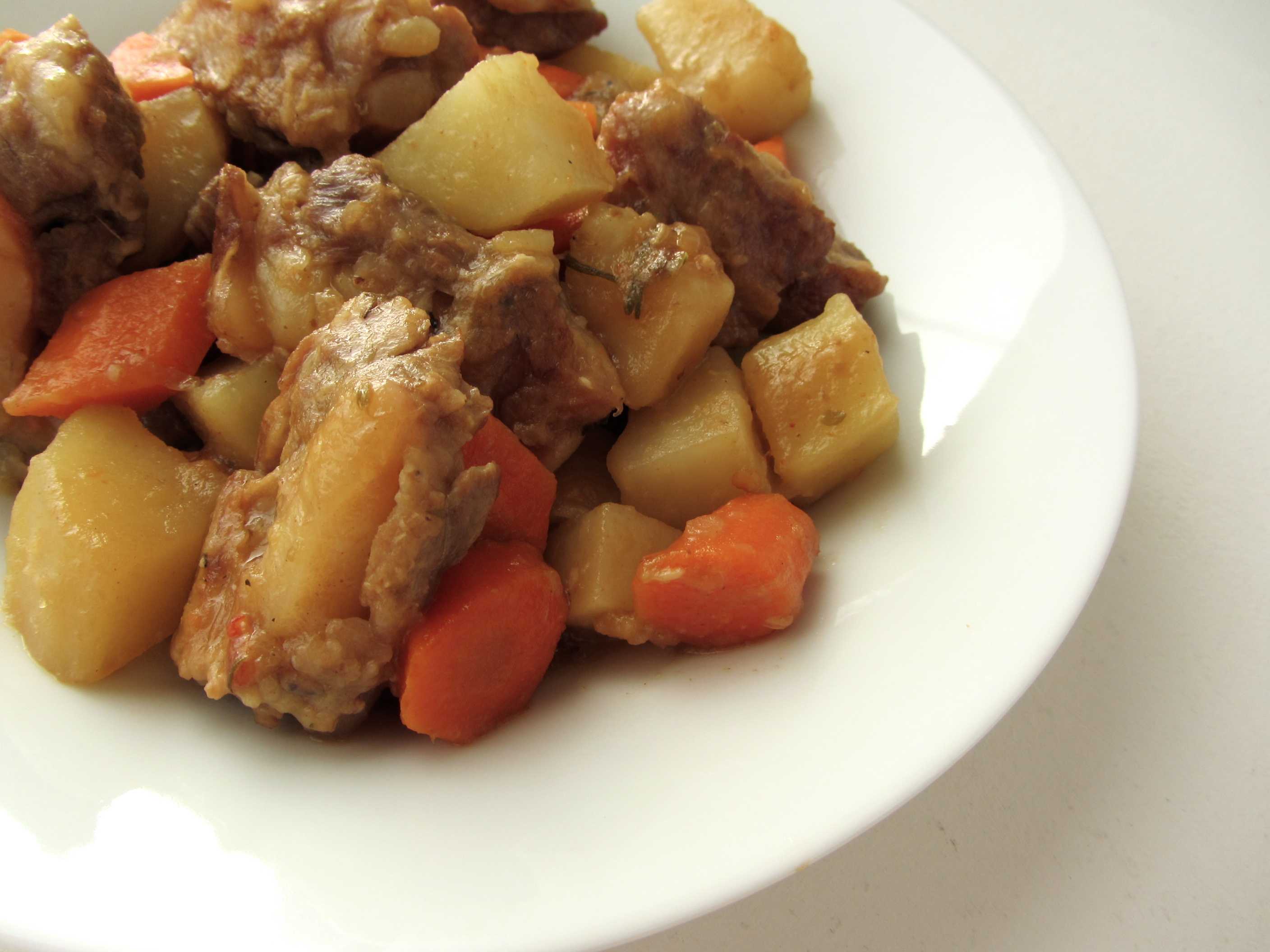 Рёбрышки с картошкой в казане