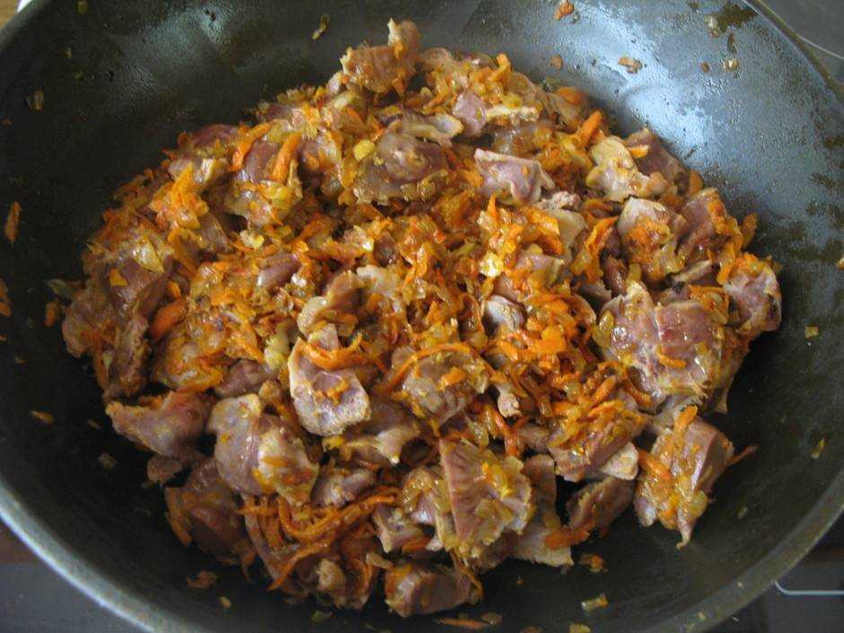 Куриные желудки с луком на сковороде. самые вкусные рецепты