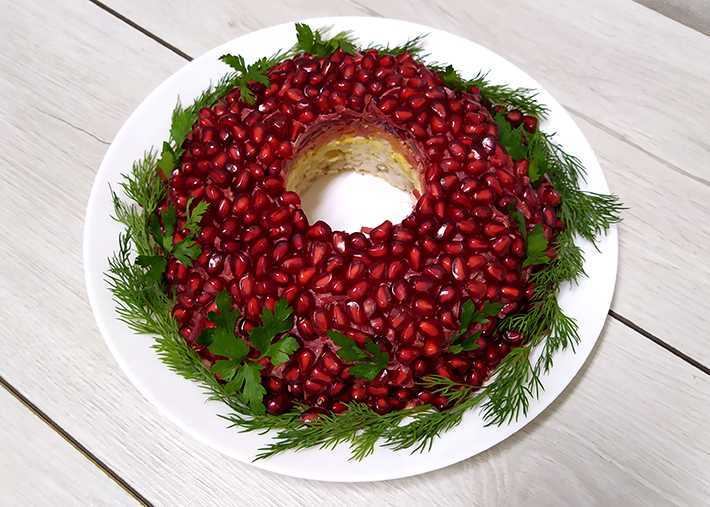 Салат «гранатовый браслет» с курицей: 9 рецептов, включая классический