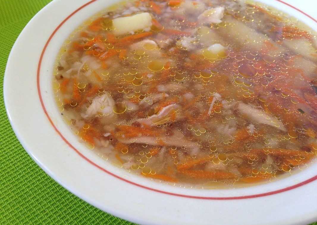 Суп с гречкой на курином бульоне - 9 пошаговых фото в рецепте