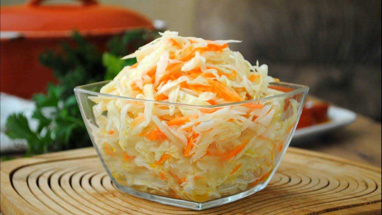 Маринованная капуста быстрого приготовления: быстро и очень вкусно