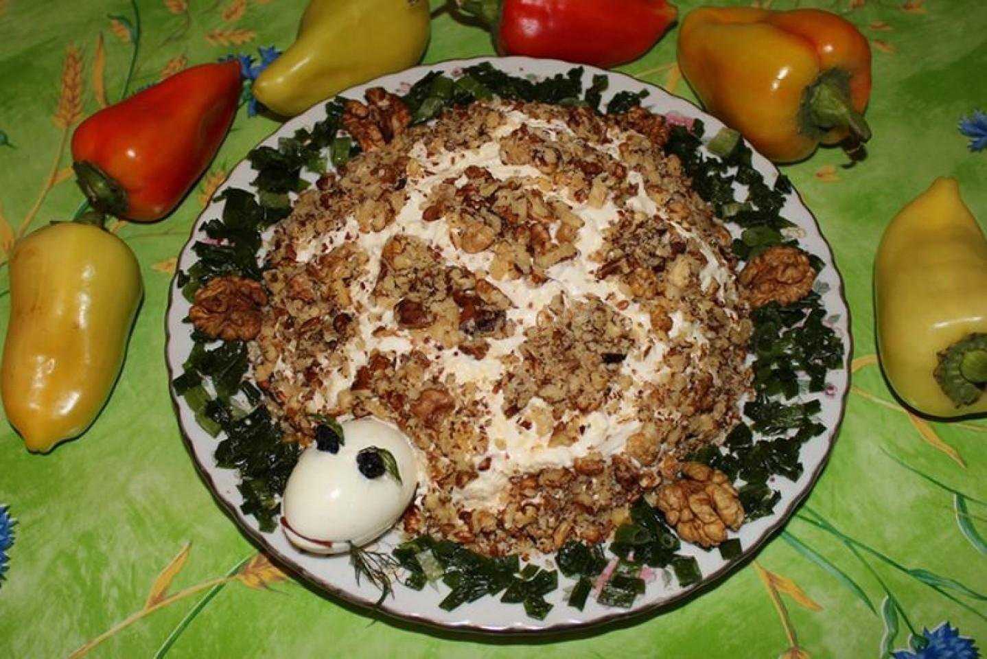 Рецепт: салат черепаха с курицей