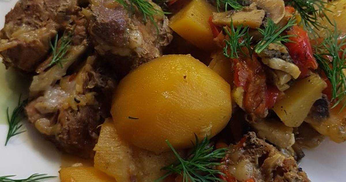 Картошка с мясом в казане – 8 рецептов приготовления на плите, на костре и в духовке