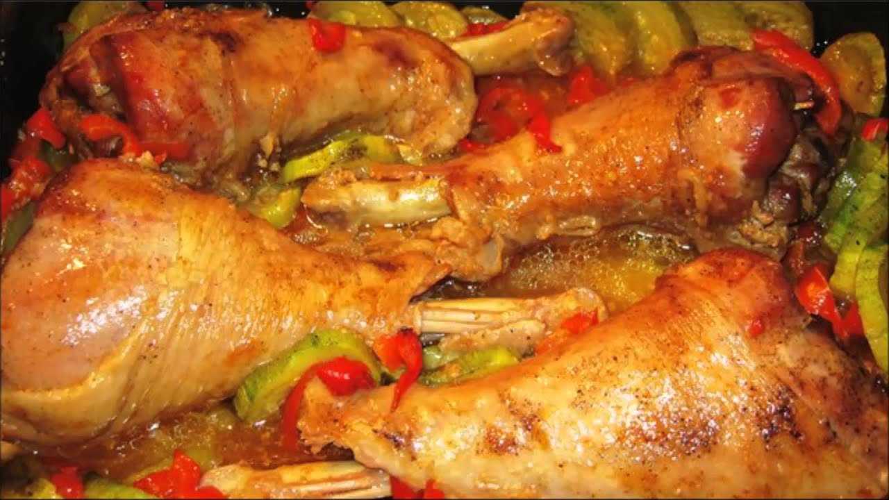 Голень индейки в духовке – рецепт запекания в рукаве с фото
