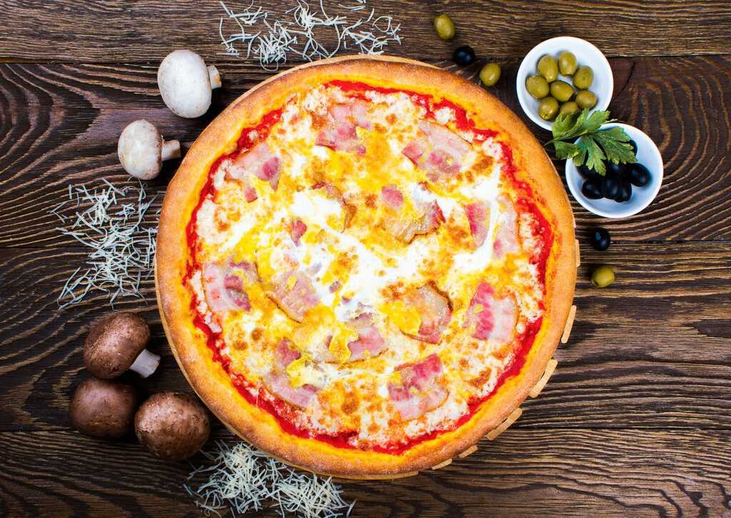 Пицца карбонара рецепт с фото пошагово - 1000.menu