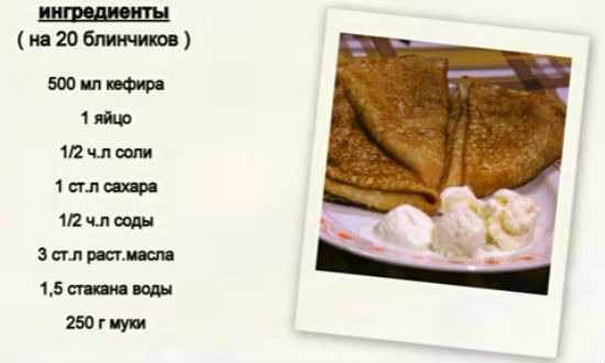 Блины на кефире: 5 проверенных рецептов как приготовить вкусные тонкие или пышные блинчики