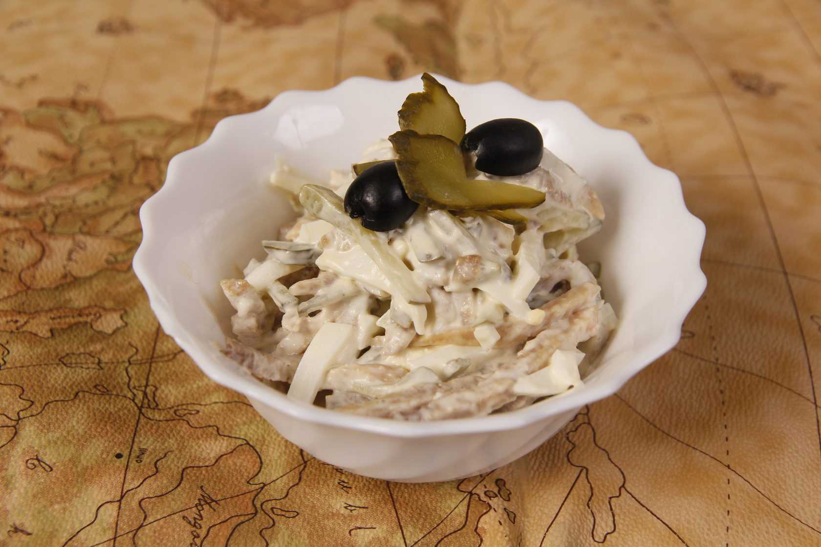 Рецепт царского салата с шампиньонами — кулинария, рецепты