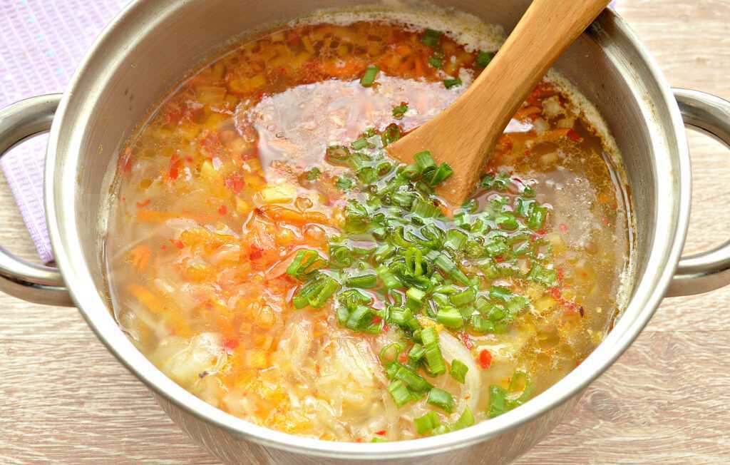 Щи с говядиной и пекинской капустой