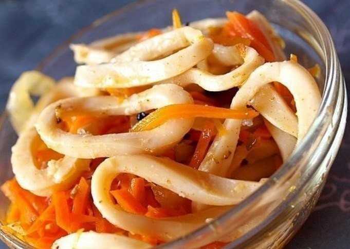 Самый вкусный рецепт приготовления кальмаров по-корейски с фото
