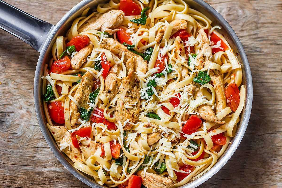 Паста с грибами в сливочном соусе - 12 рецептов приготовления пошагово - 1000.menu