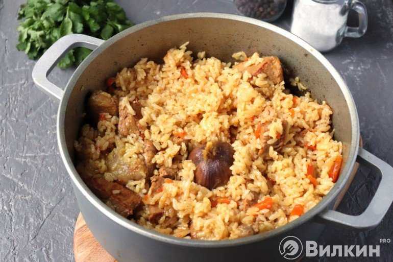 Рассыпчатый плов из свинины - пошаговый рецепт приготовления