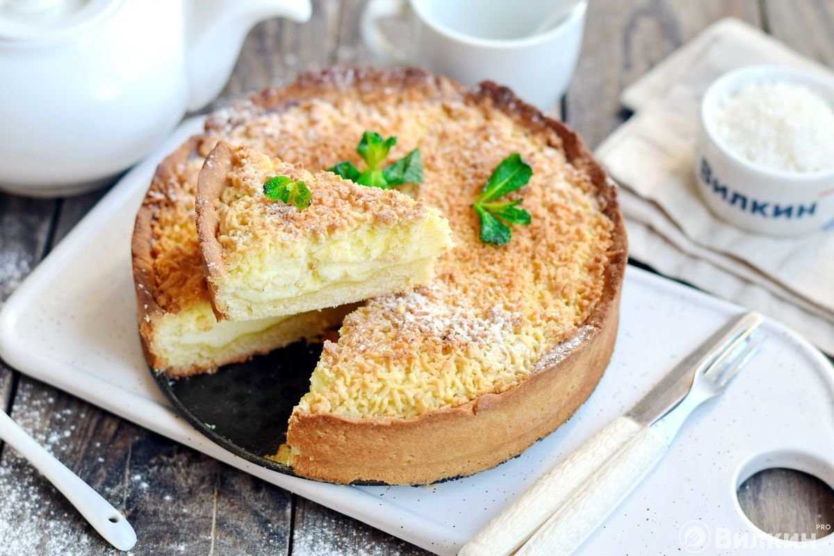Песочный пирог с творогом – 6 рецептов