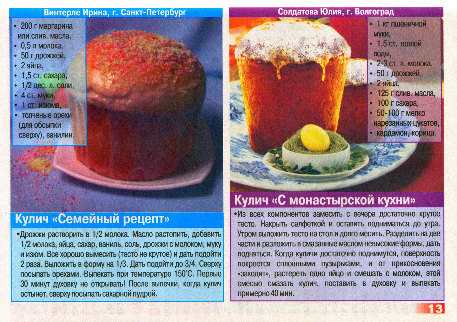 Рецепты самых вкусных пасхальных куличей с пошаговыми фото