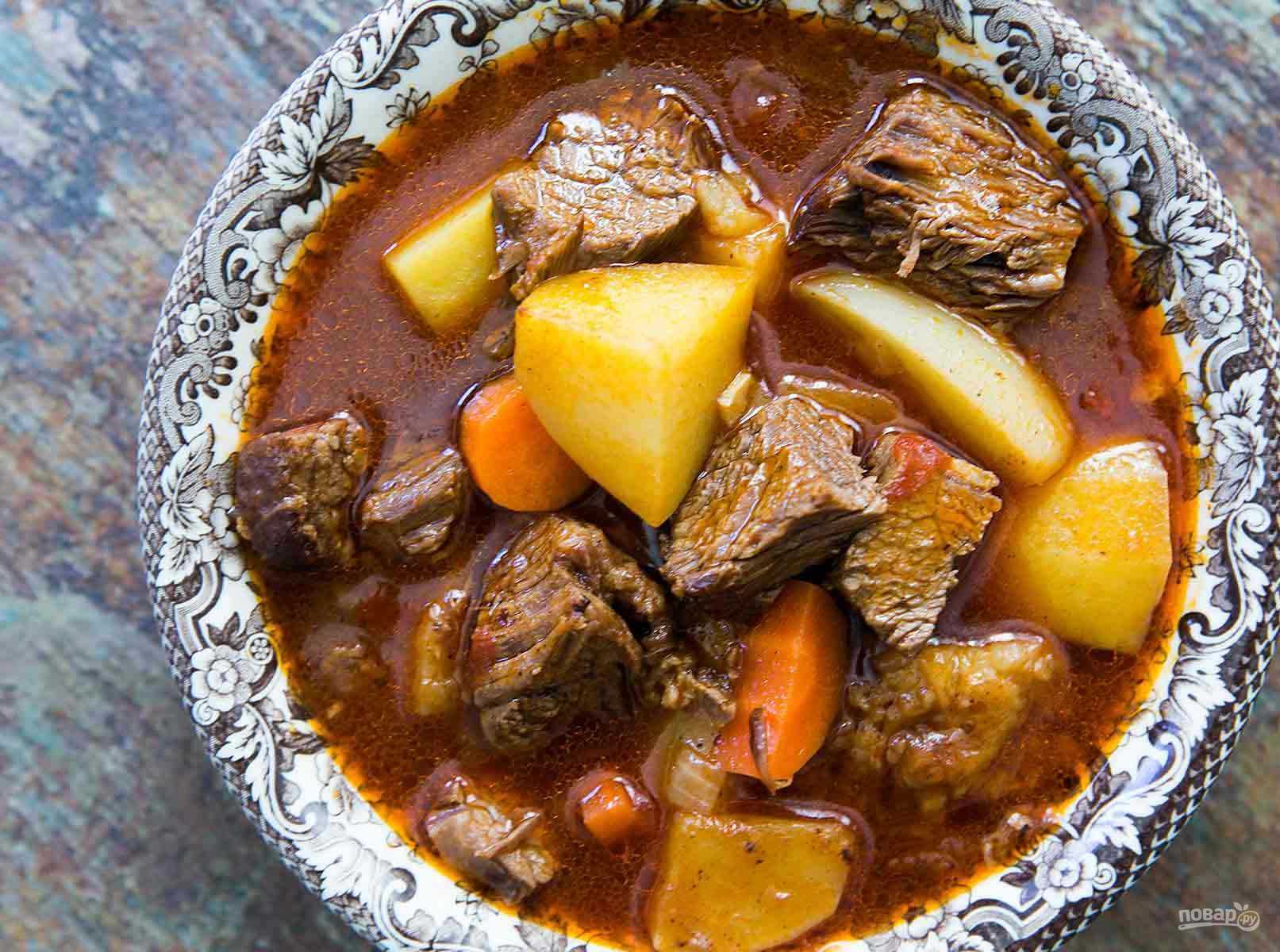 Картошка с мясом в казане