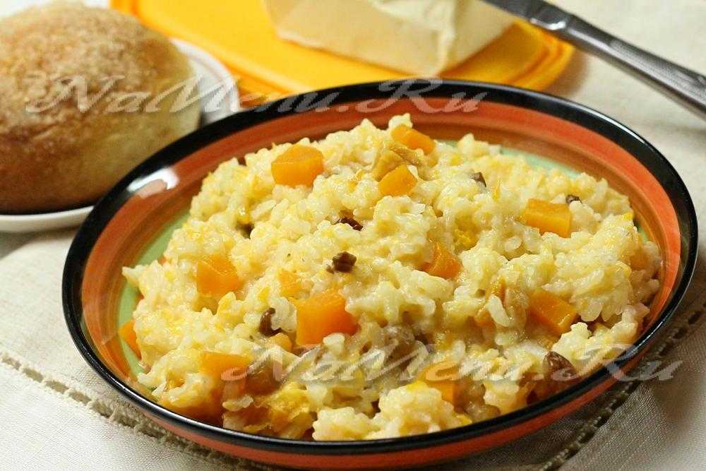 Пшенная каша на молоке с тыквой в мультиварке
