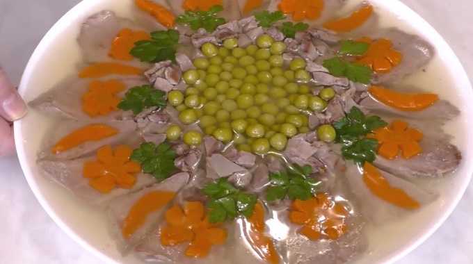 Заливное из языка с желатином. простые рецепты закуски
