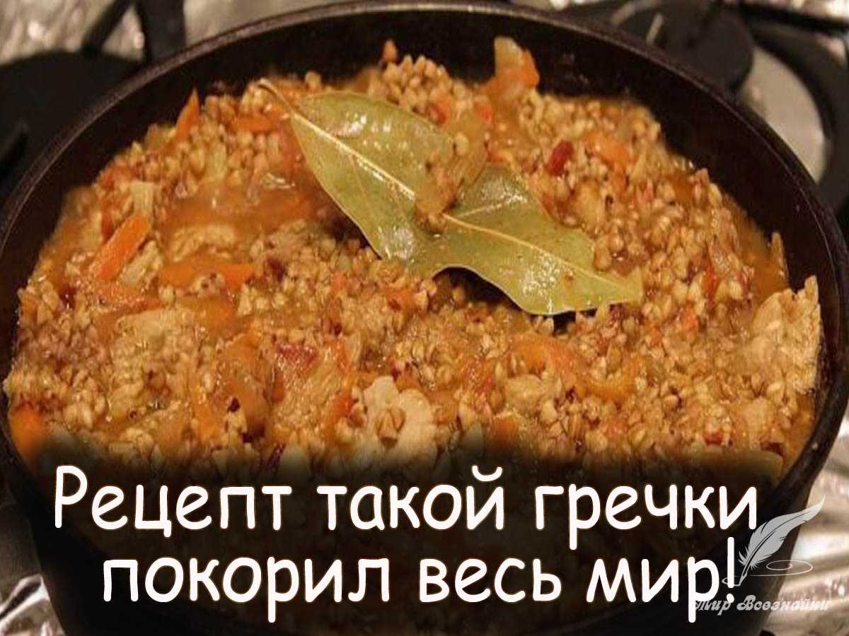Гречка с томатной пастой - меню на каждый день - страна мам