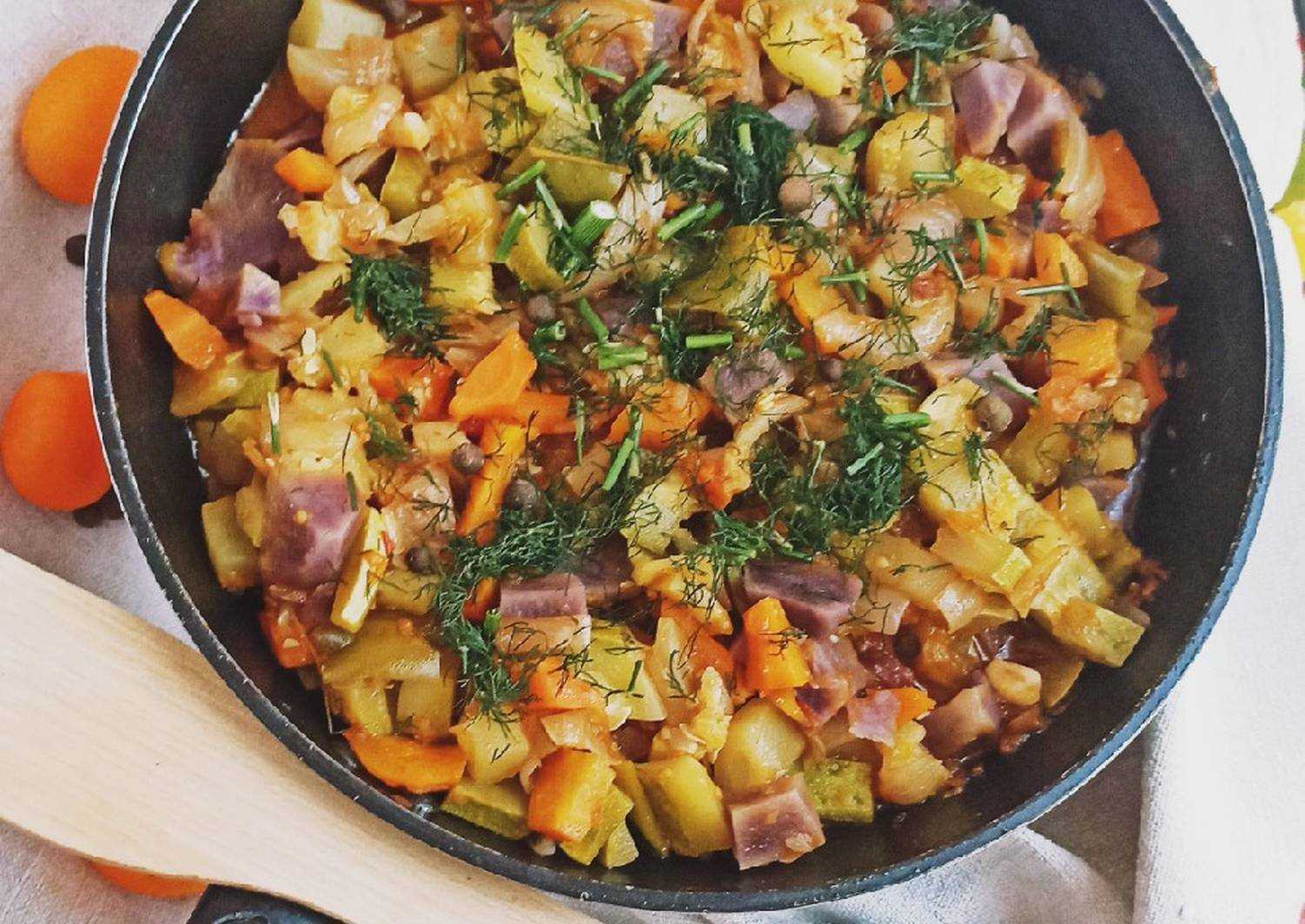 Как приготовить рагу с мясом и картошкой по домашнему пошаговый рецепт с фото