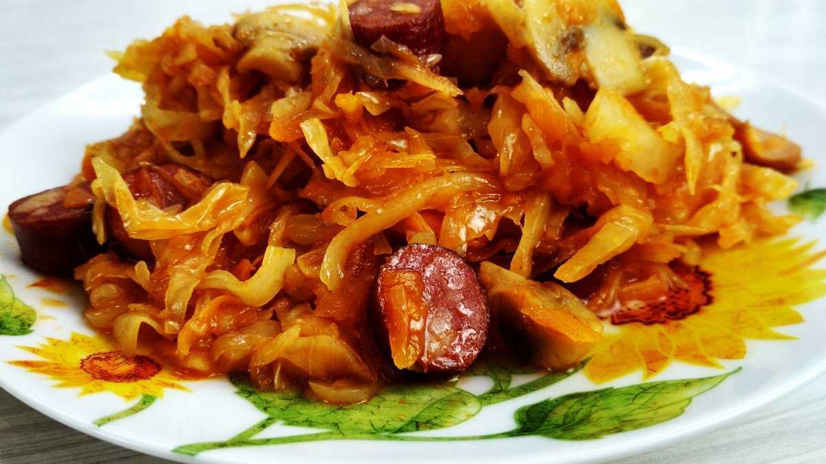 Очень вкусная тушеная капуста с курицей: рецепт пошаговый с фото