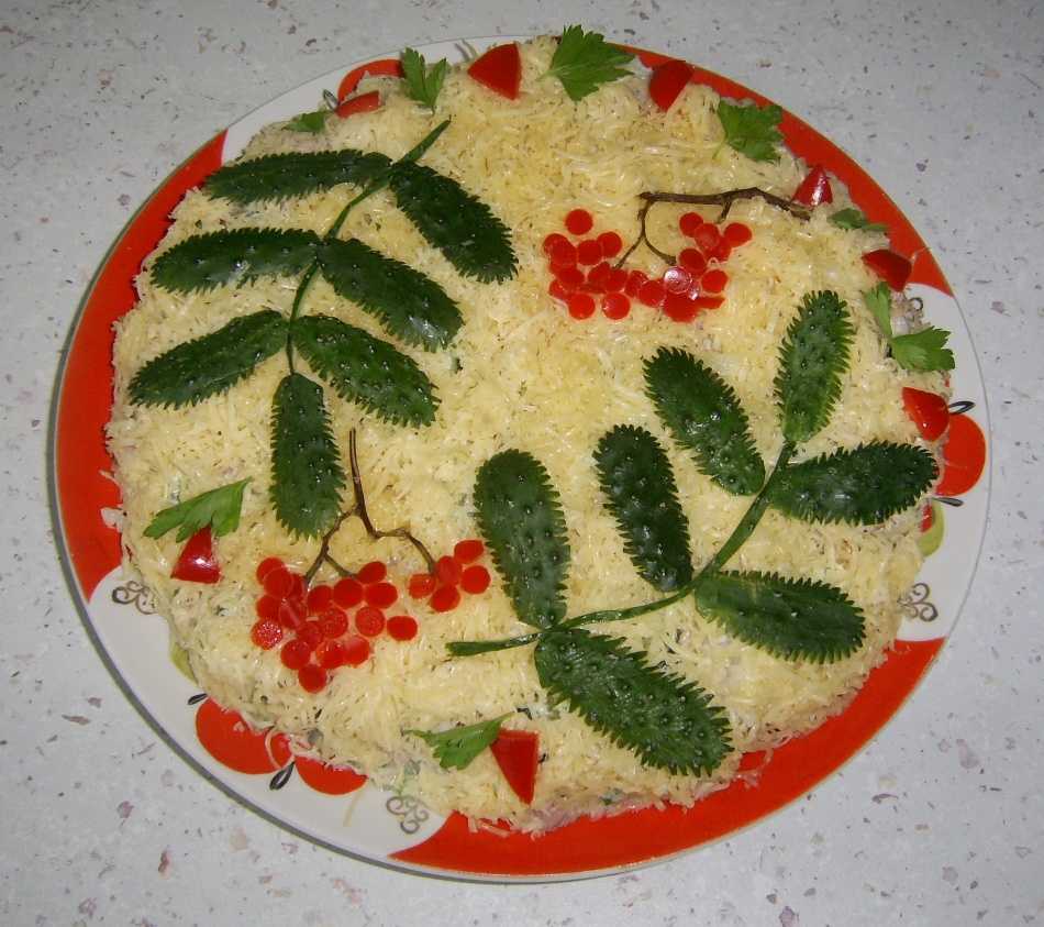 Салат осень с грибами рецепт